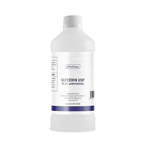 Glycerin USP 16oz Crema hidratante para piel y cabello a base de vegetales