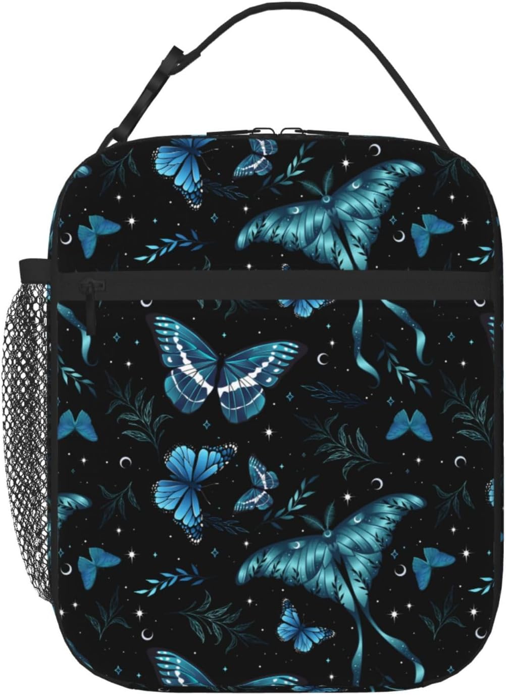 Butterfly Lunch Bag Insulated Lunch Box Reusable Lunch Tote Bag For Kids Boys Girls Women Men Work Picnic