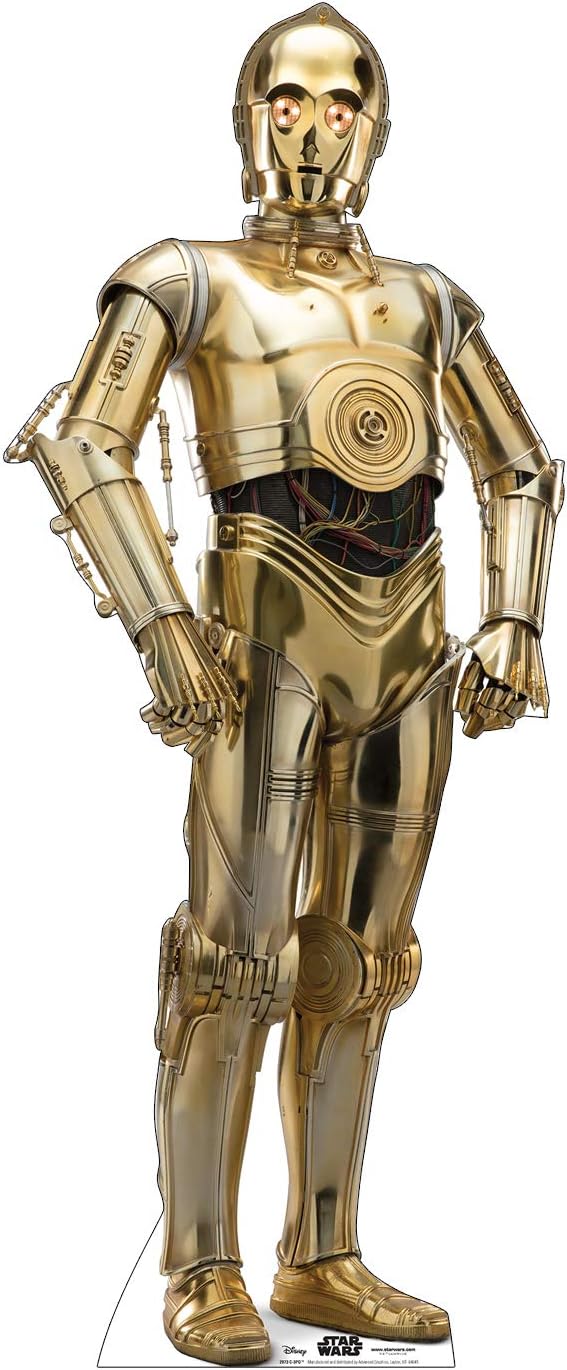 C-3PO Star Wars IX Life-Size Gold Cardboard Standup