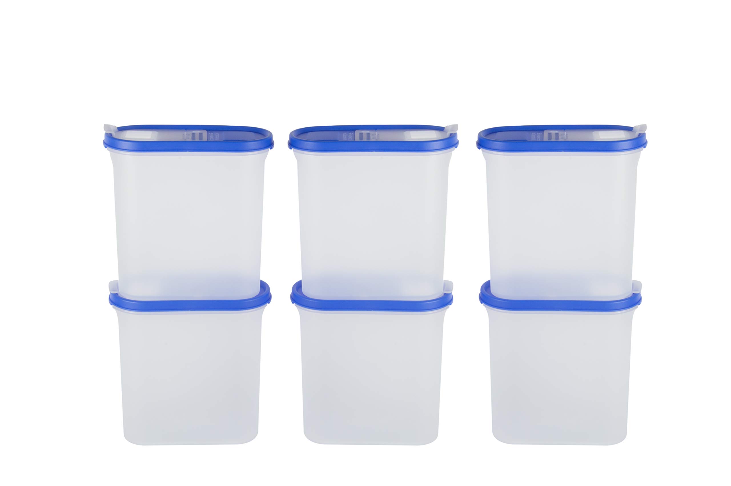 Cutting EDGE Flip-Top Modular Dispenser Containers Oval Set for Rice, Dal,Atta, Flour, Cereals, Pulses, Snacks, Stackabl