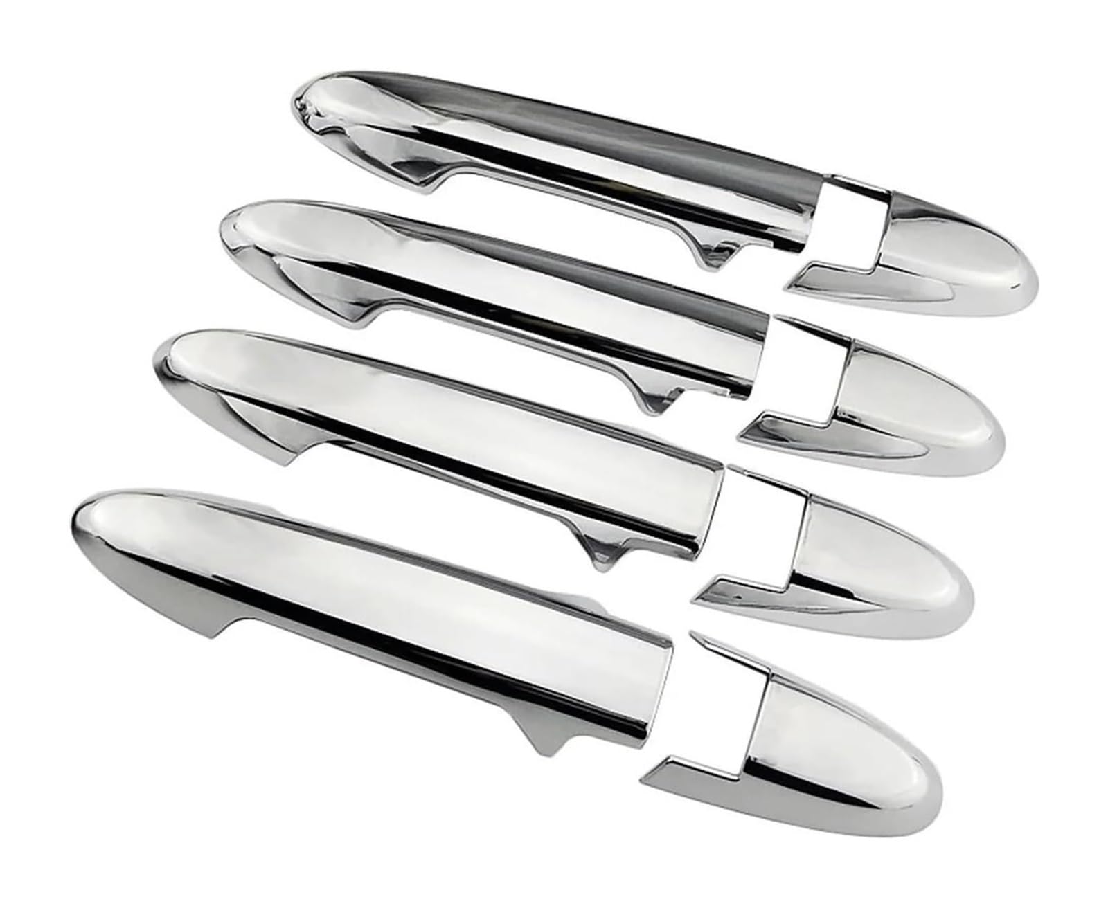Hckclmbmzw Chrome For Fit For Jazz Gk5 Gp5 2014-2020 8Pcs Carbon Fiber Exterior Car Door Handle Cover Trim Protection Decor Abs Sticker Door Handle Cover(Chrome)