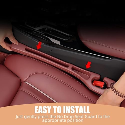 Miniatura 4 de Protector de asiento sin caída, relleno de espacio para asiento de automóvil, rellenos de espacio entre el asiento y la consola evitan que las cosas