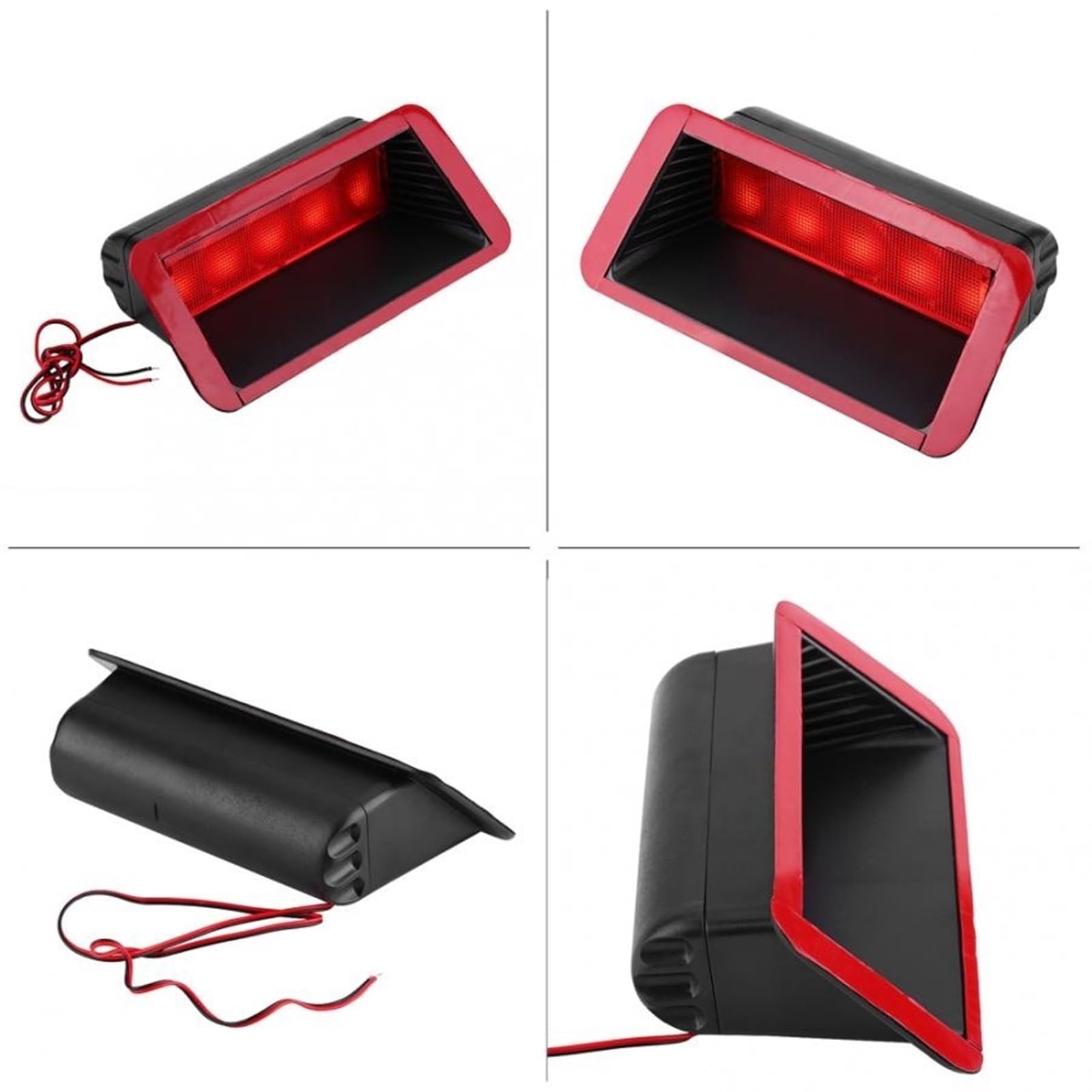 Dritte Bremsleuchte für Auto 12V Universal Auto High Mount Hinten Dritte 3. Bremse Stop Rücklicht Lampe Rot Objektiv Lichter