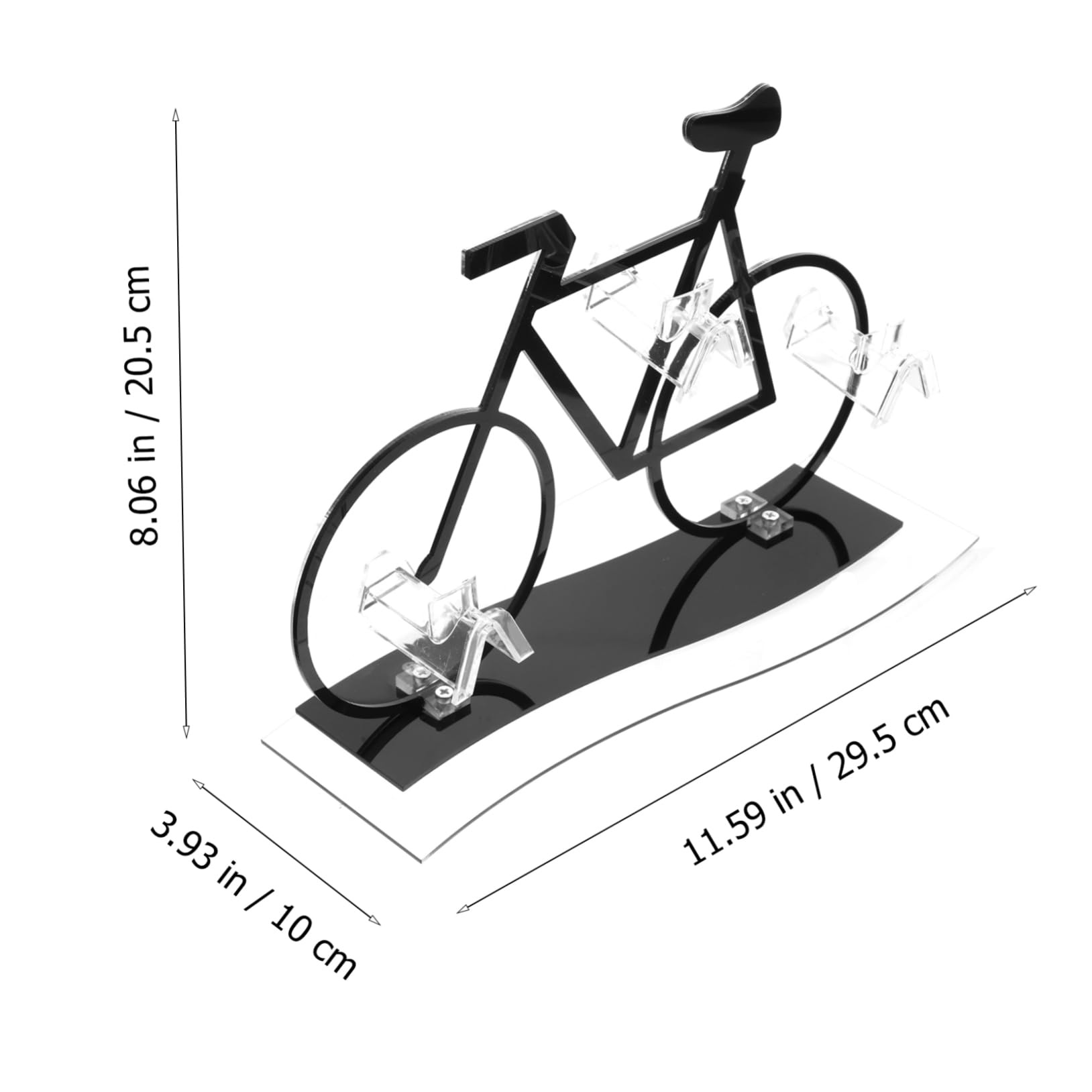 Expositor de Gafas de Acrílico Forma de Bicicleta para Escritorio