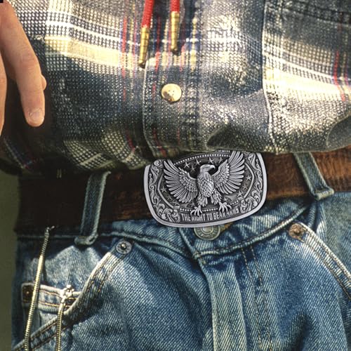 Image of Cowboy Belt Buckle for Men Western Cowgirl Rodeo Longhorn Bull Belt Buckles