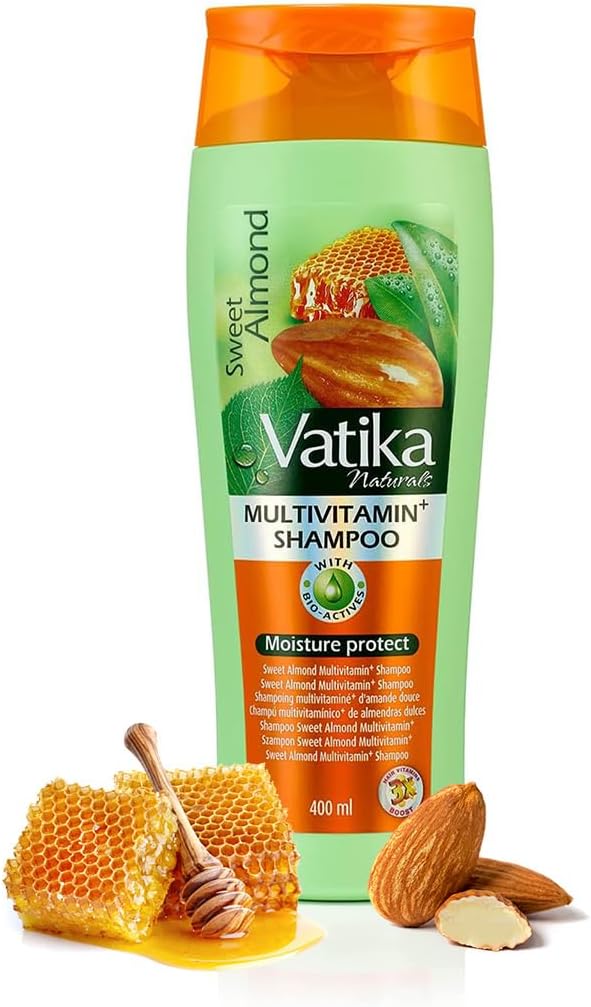 Multivitamin Enriched Almond Shampoo - 400 ml, To Protect Hair Moisture, Goodness Of Sweet Almond & Yoghurt, For Hair Nourishment & Conditioning