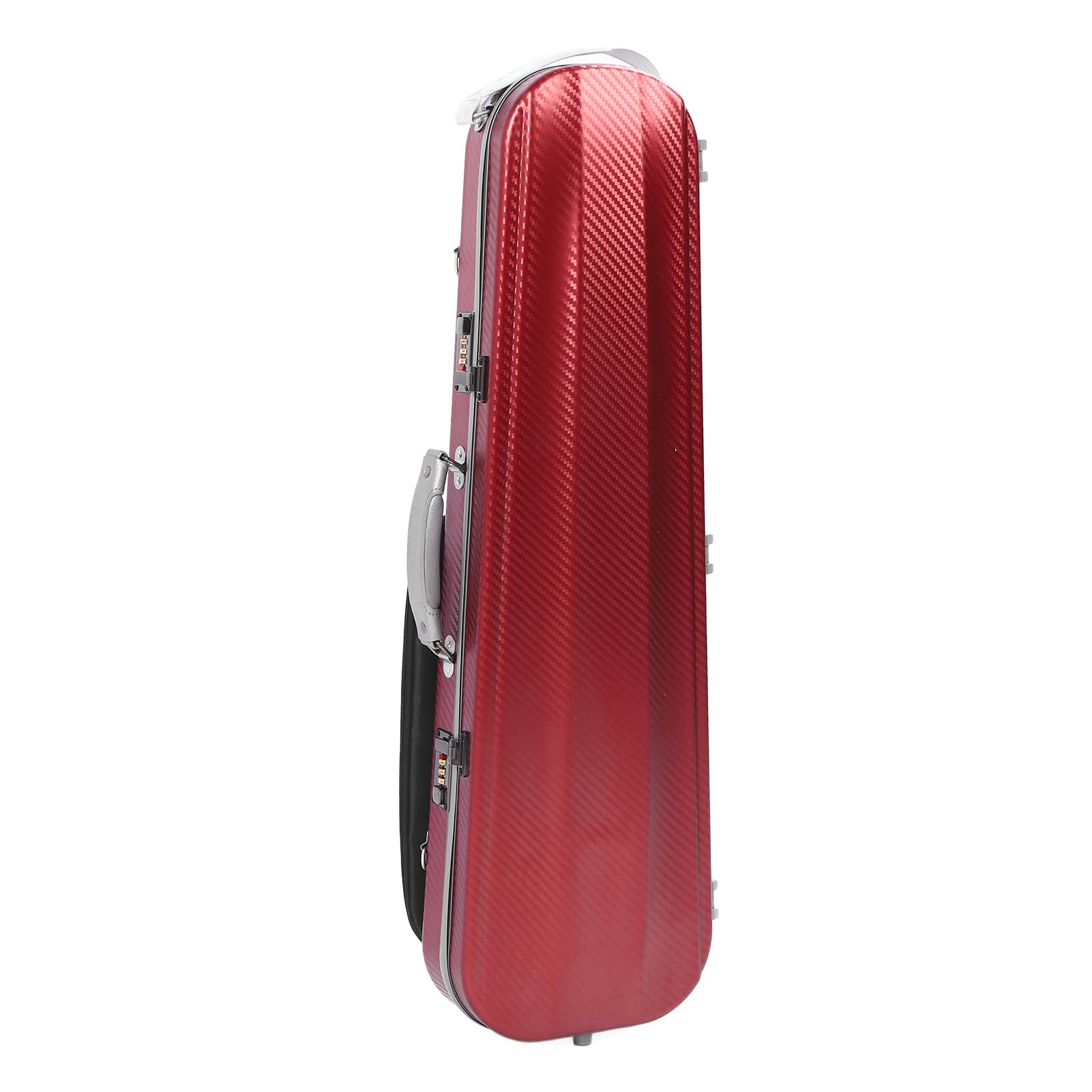 Estuche Rígido para Violín de Fibra de Carbono Estuche Rígido Equipado con Higrómetro y Correas Dobles para Violines de Tamaño Completo 4/4 3/1/2 1/8