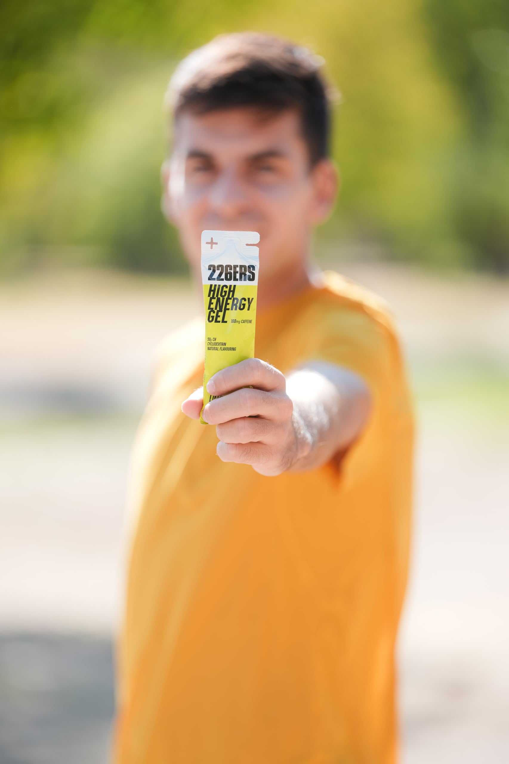 226ERS - High Energy Gel, Gel Energético para Deportistas, Ciclodextrina, Hidratos de Carbono y Aromas Naturales, Favorece Uso de Glucosa y la Digestión, Sabor Limón, 24 Geles