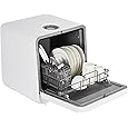 Dishwasher Countertop Compact Portable Dishwasher with Faucet & Self-Priming Water Modes Water Inlet, Compact with More Space Inside,6 Programs Ideal for RV & Apartments, No Hookup Needed