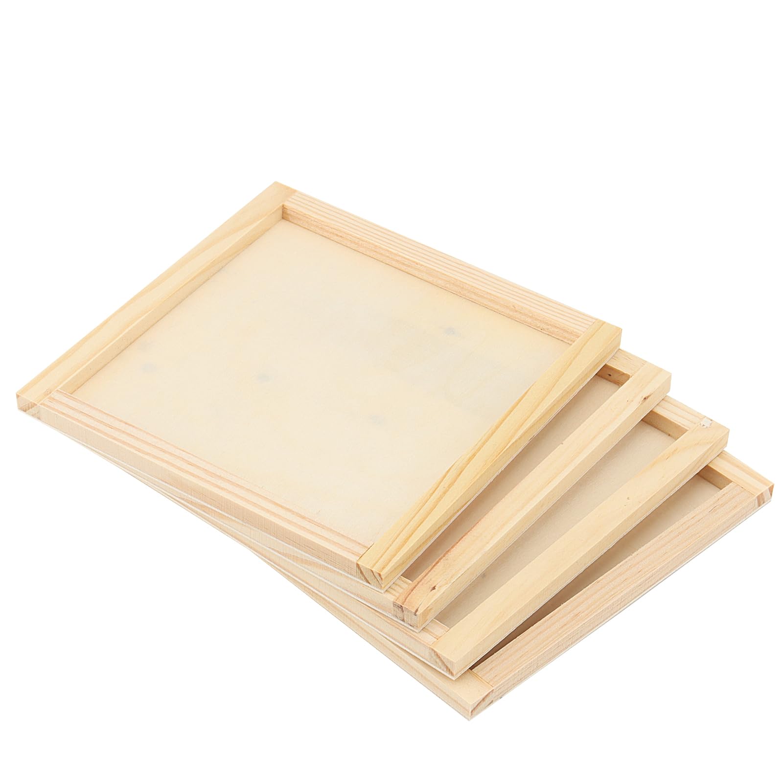 MANCHAP Pannelli in tela di legno 15x15x1 cm Quadrati da 15 cm per Pittura Disegno Artistico