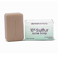 Vista 1 de Dermaharmony Jabón en barra de acné con azufre al 10% (4 oz)