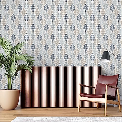 Image of Grey Seamless Pattern Texture Self Adhesive Wallpaper Peel & Stick, Waterproof, Scratch Resistant 41cm x 244cm