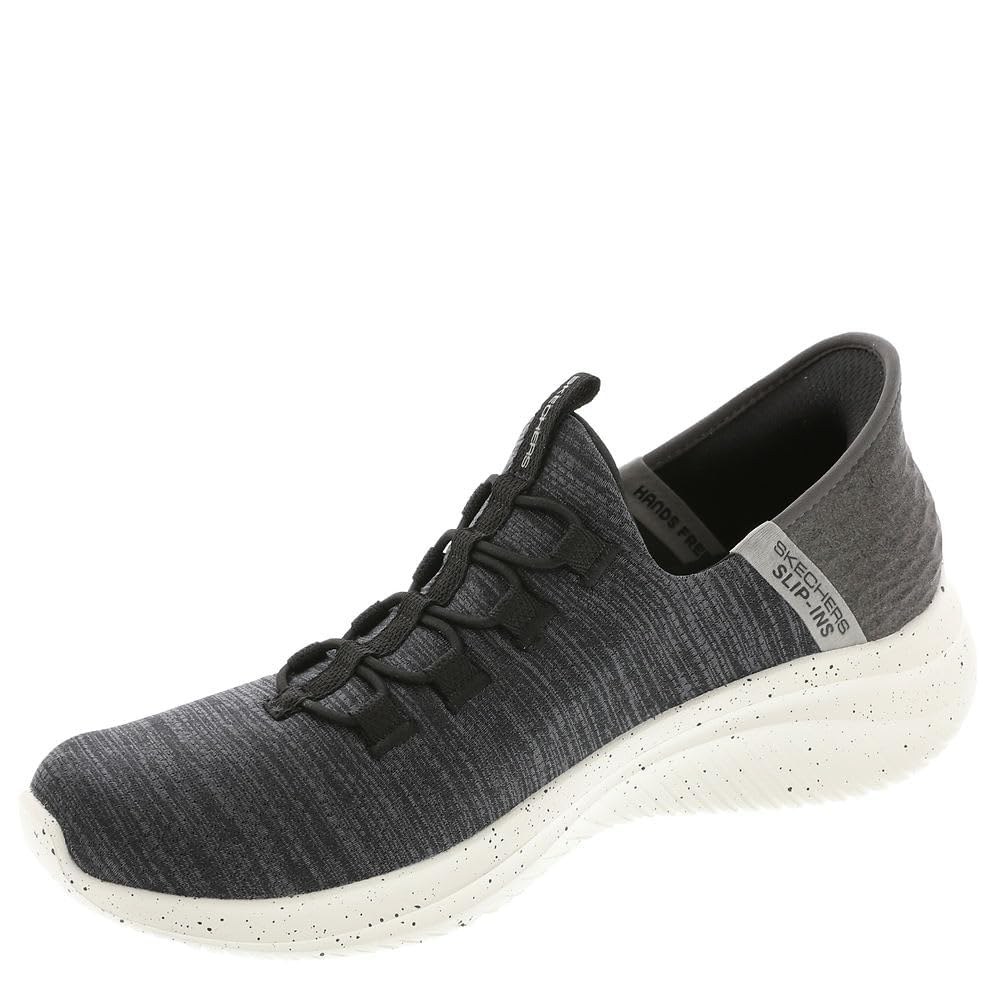 Skechers Men's Ultra Flex 3.0 Right Away Hands Free Slip-in Sneaker Loafer, Black, 9.5 UK Wide