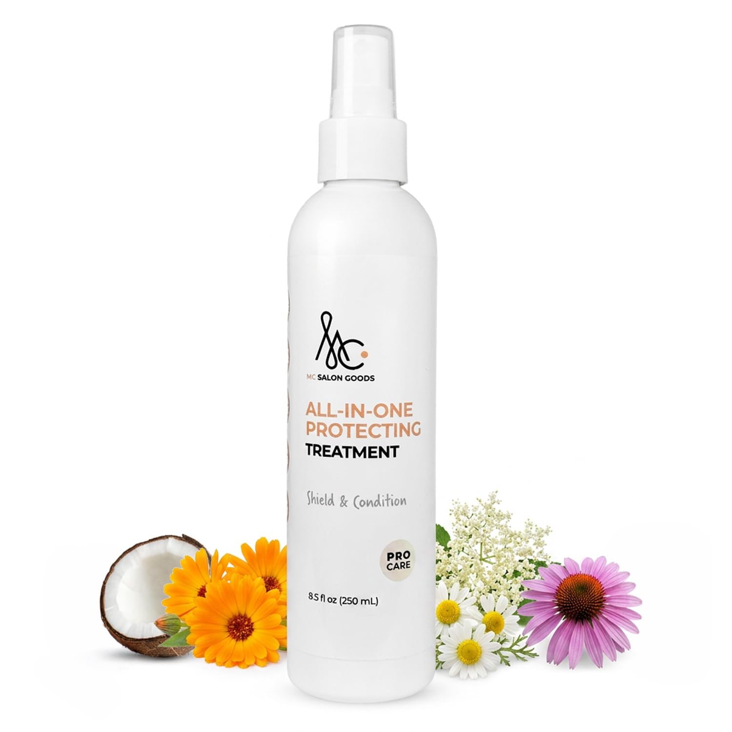 MBS The Agora Leave In Conditioner Heat Protectant for Hair | Thermal Protection for Hair | All-In-One Protecting Treatment | Detangling Leave-In Treatment with Heat Defense | All Hair Types | 8.5 oz Salon Quality