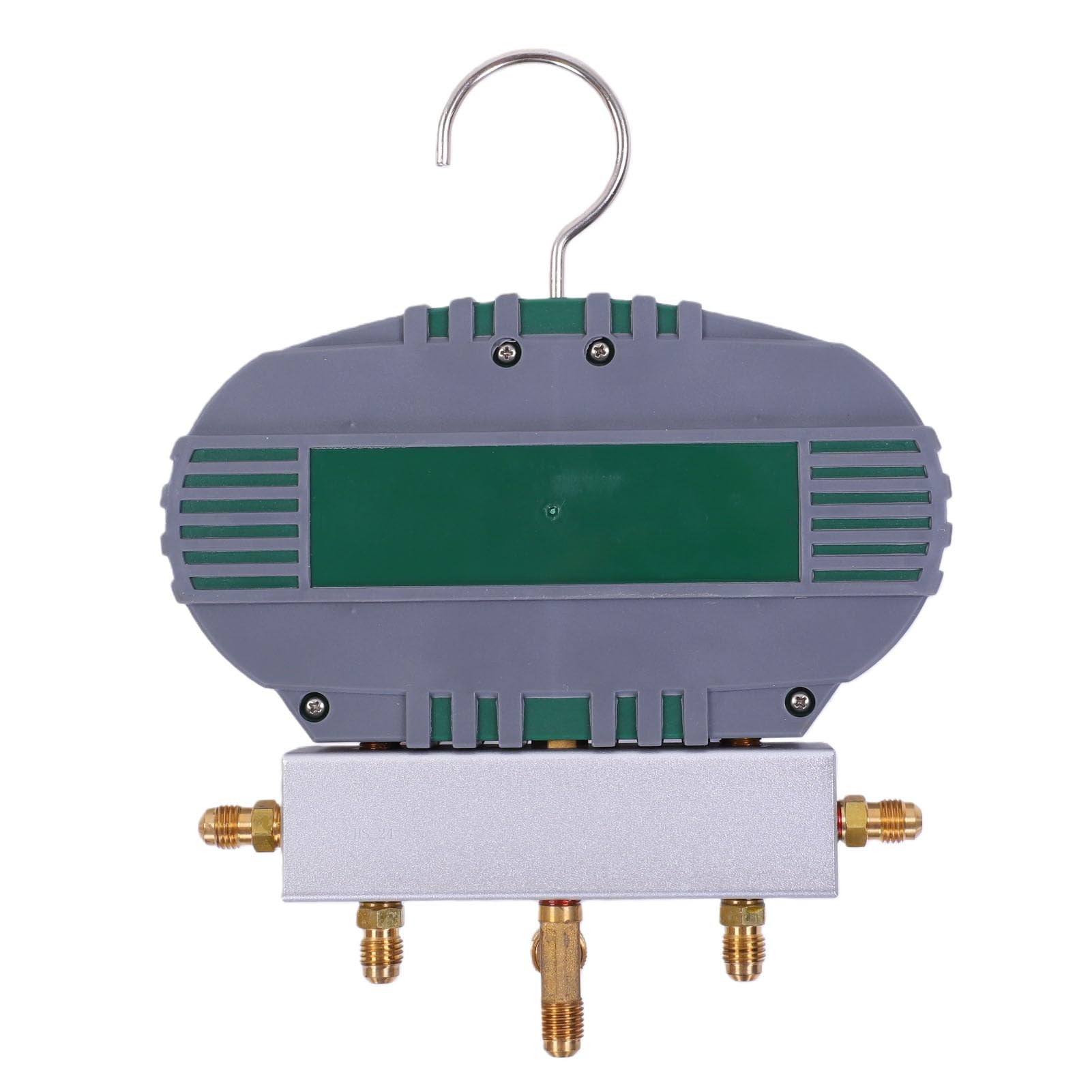 ViaGasaFamido Zestaw Manometrów do Kolektora HVAC ze Wzmocnionym Metalowym Pokrętłem, Odpowiedni do Czynników Chłodzących R22 R134a R410A, Węże o Długości 5 Stóp, 500PSI / 800PSI, 1 Jednostka