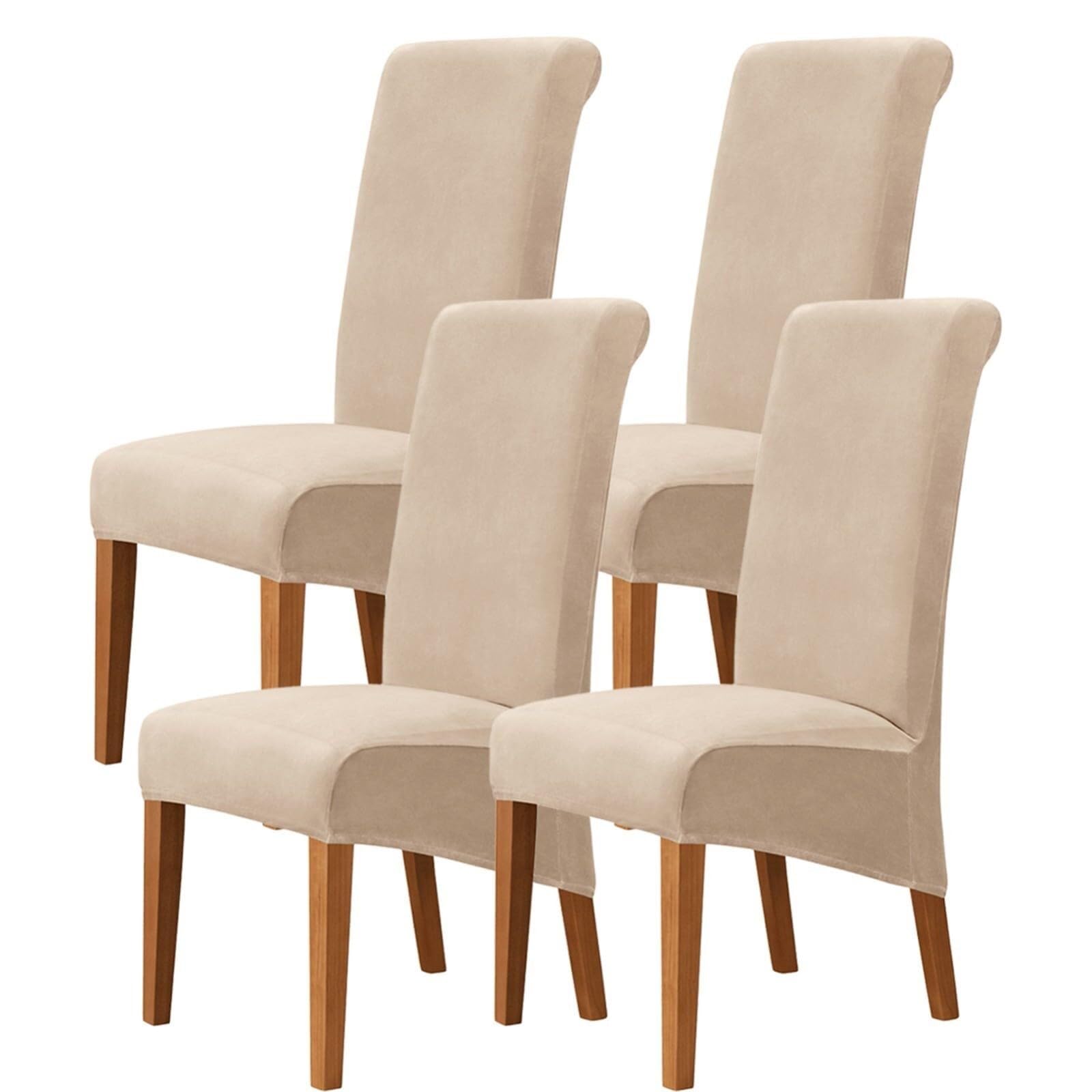 NMVAWIPT Stretch High-Back Dining Room Chair Covers, Removable Washable Furniture Protector For Restaurant Banquet(32#,4Pcs)