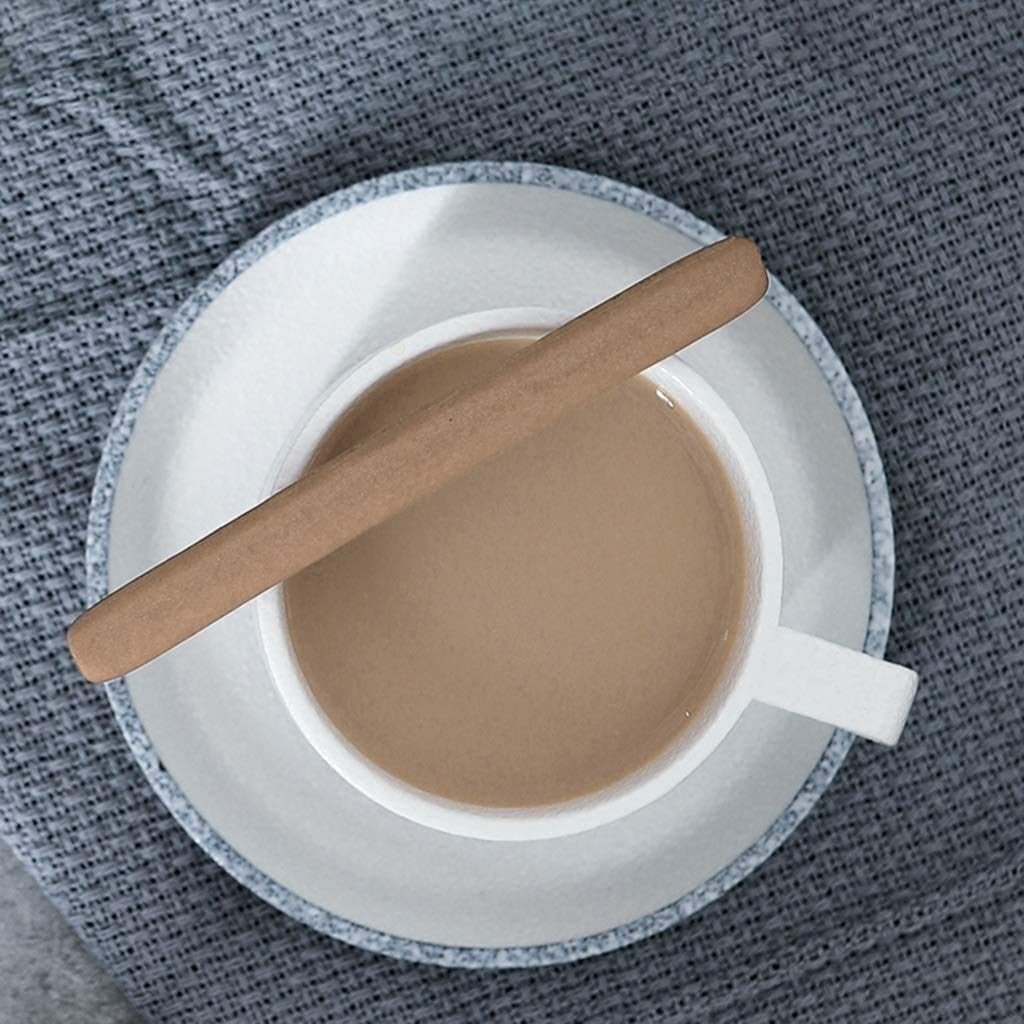 Set da tè in Porcellana British Royal Series, 4 Tazze e piattino per 4, per tè/caffè, con Supporto in Metallo, Set da tè Bianco, Set di tè pomeridiano Domestico Set da tè