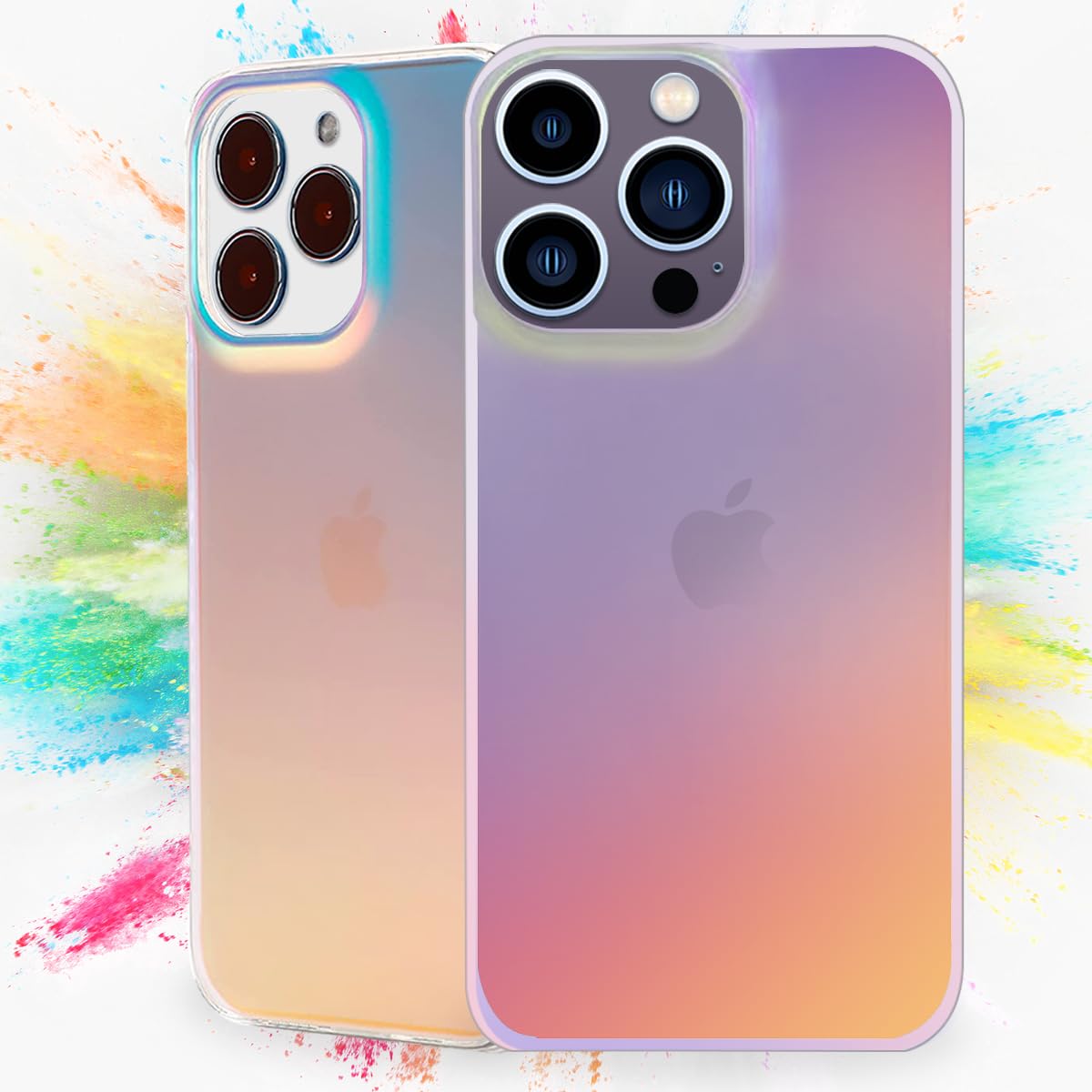 Amazon.com: Dosanlues Iridescent Holographic Phone case for iPhone