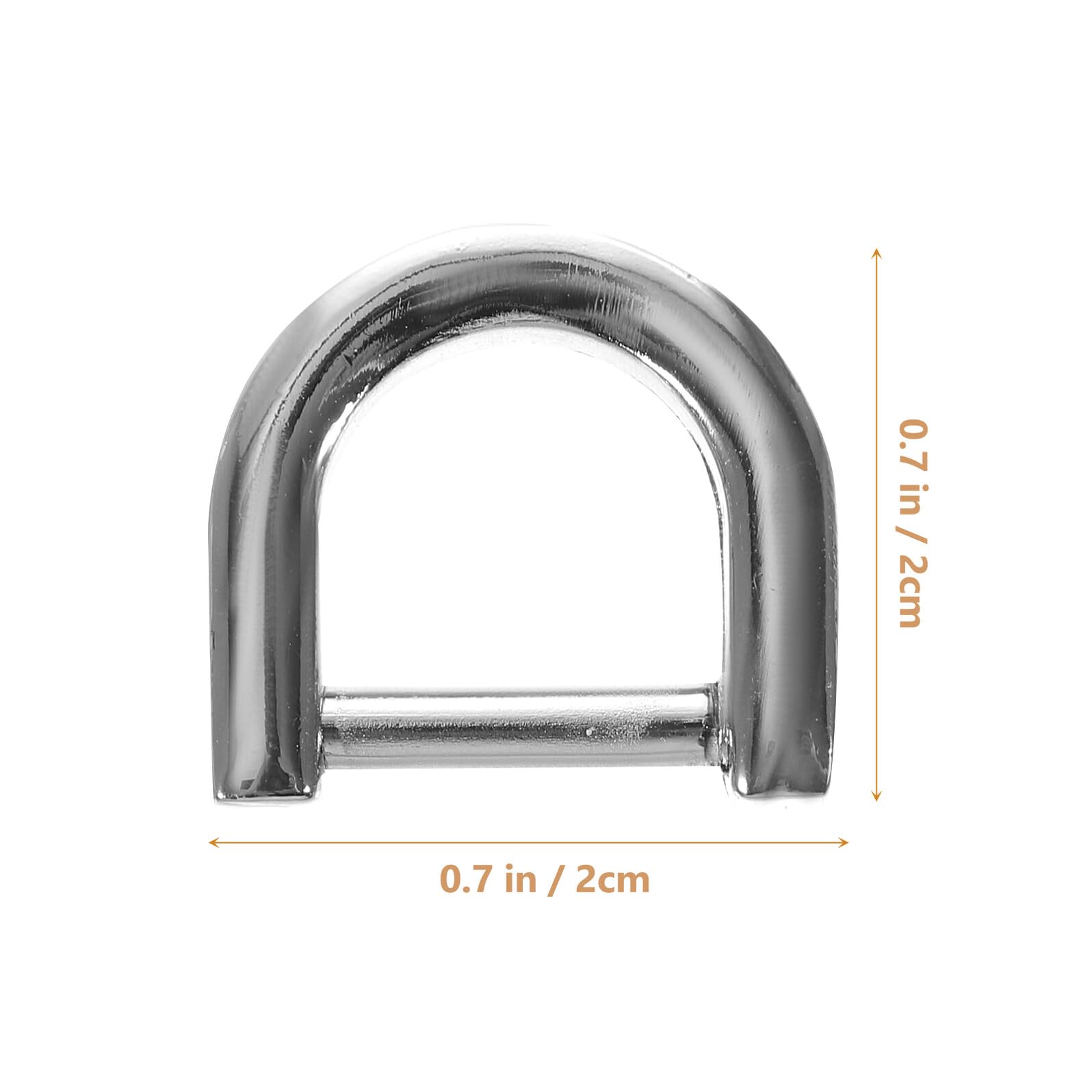 TEHAUX Anillos D de Aleación de Zinc para Bolsos Hebillas Desmontables para Correas Ajustables de Mochila y Accesorios de Bricolaje