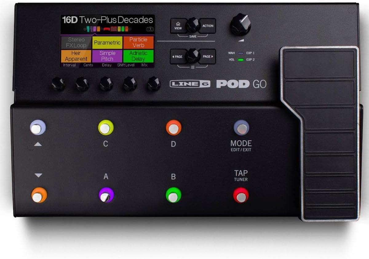 POD GO 990602505 Guitar Audio Interface Portable - Headphone Jack (Black)
