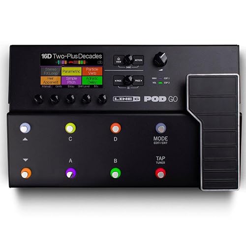 Line 6 POD Go Guitar Multi-Effects Pedal, Black