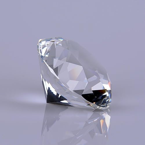 Miniatura 5 de Piedra de diamante sintético, pisapapeles de cristal transparente con forma de diamante, joyas de pisapapeles para decoración de boda, centros de