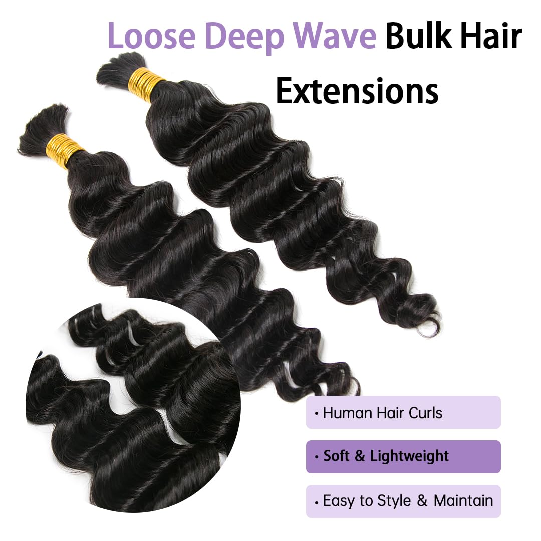 YWIGS 100% Human Hair Braiding Hair