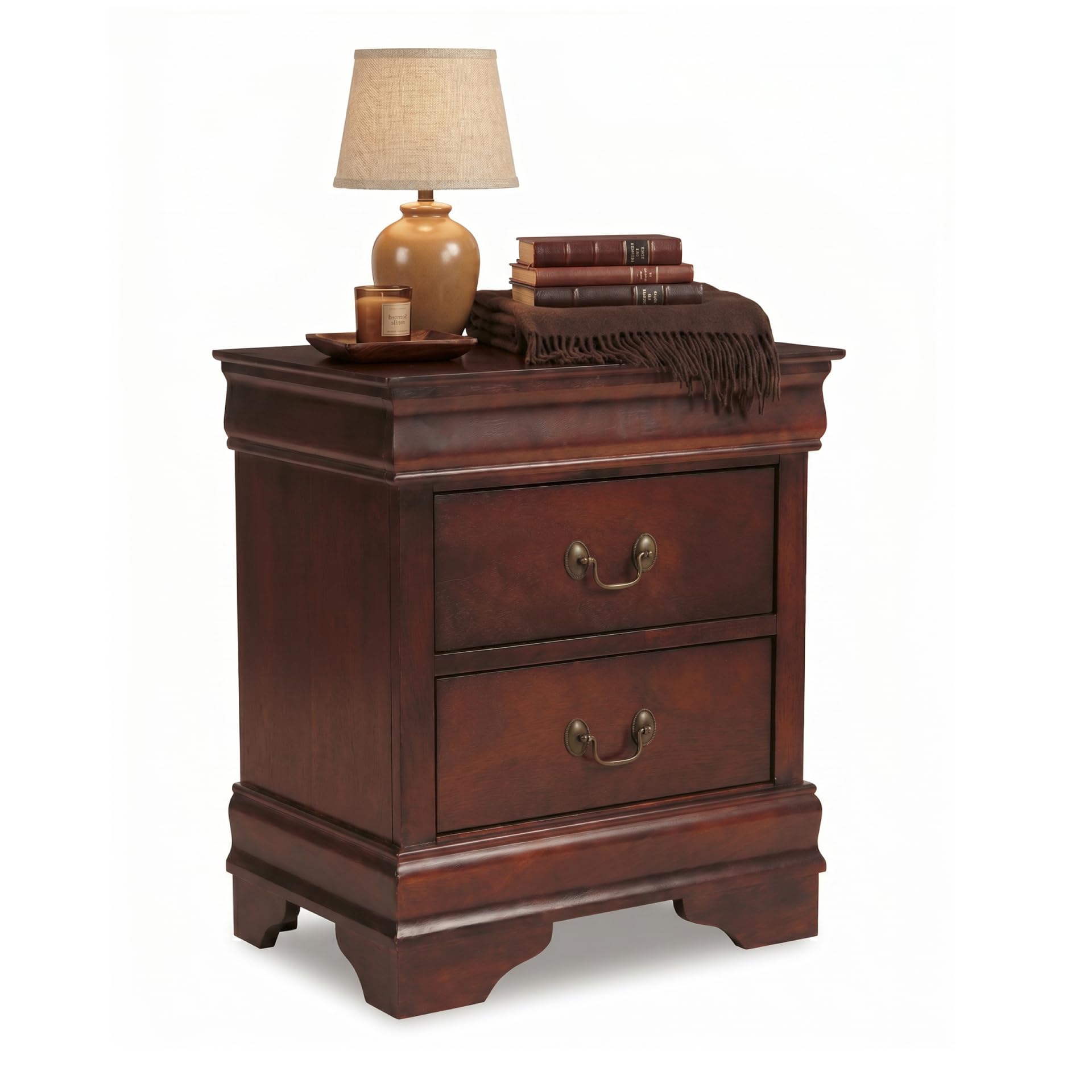 View 1 of **MINOR DAMAGE ON WOOD SHOWN IN PHOTOS**Signature Design by Ashley Alisdair 2 Drawer Nightstand