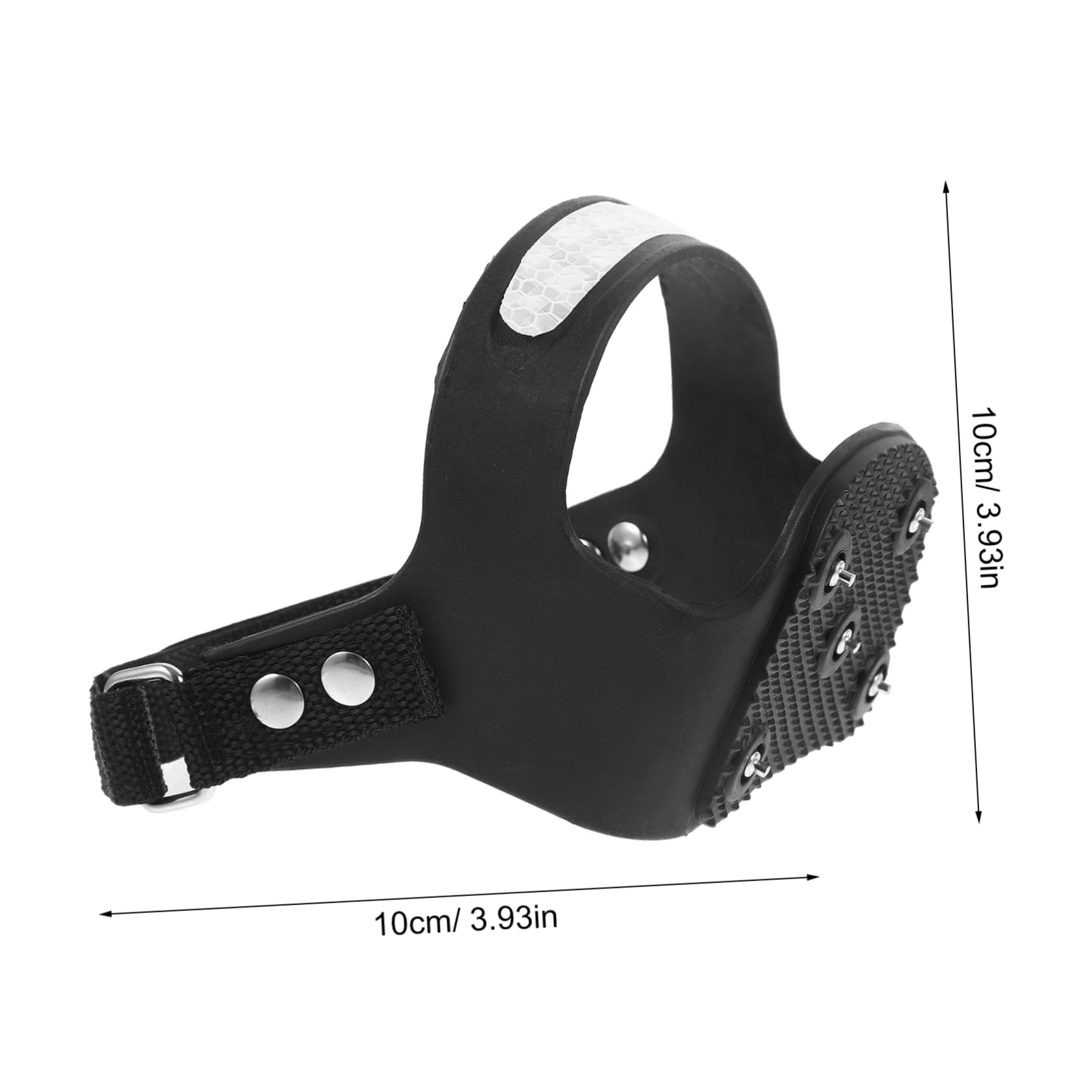 LIFKOME Crampons à Glace Crampons Crampons Couvre-chaussures D'escalade Sur Glace Poignées De Glace Pointes De Neige Crampons Antidérapants à Glace Pointes De Chaussures Black