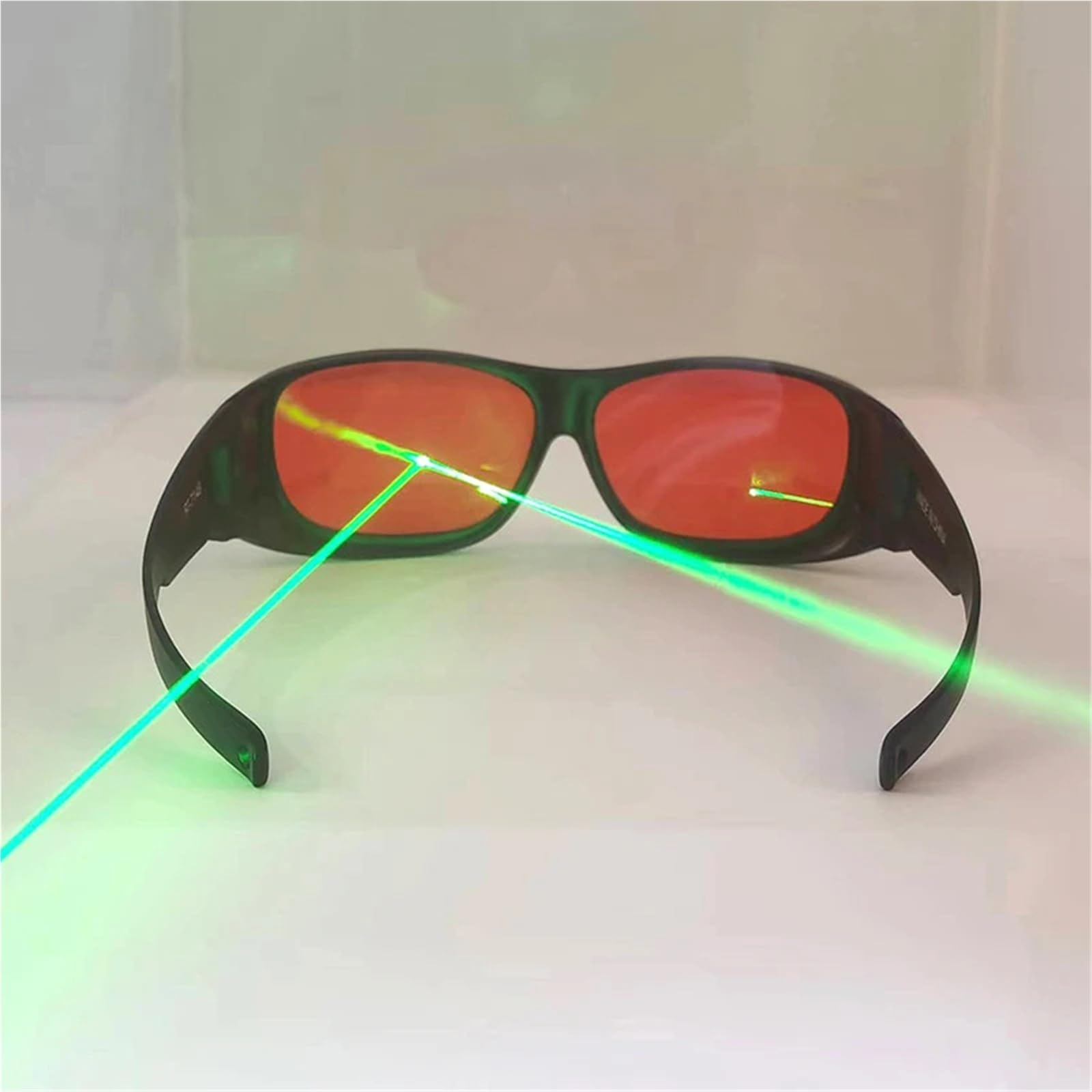 Generico Occhiali di sicurezza con luce verde OD5 da 532 nm - Occhiali protettivi for ambienti di lavoro
