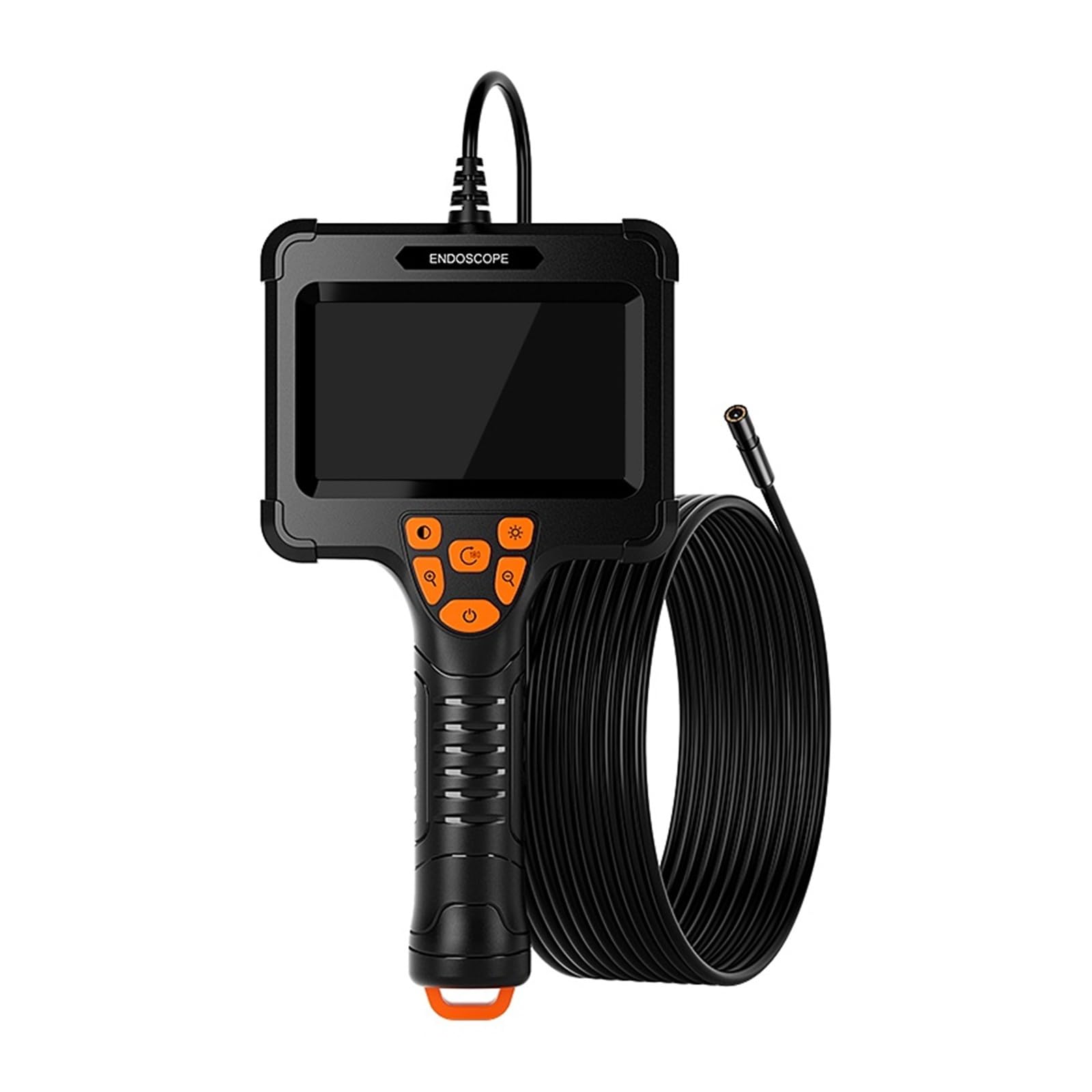 Boroscopio, Endoscopio Industrial de Mano 4,3 Pulgadas, cámara 8mm, Cable rígido HD 1080P, tubería inspección por boroscopio(20m)