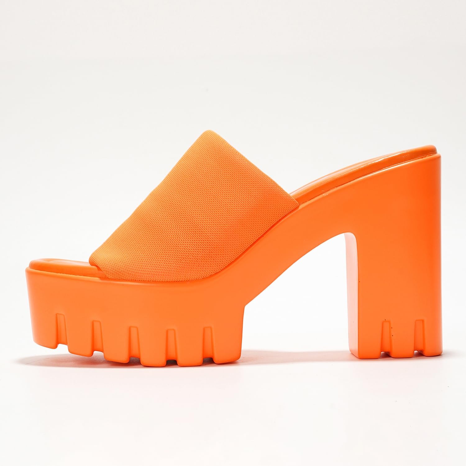 Cape Robbin Women's Chunky Platform Sandals Block Heel - Slip On Elastic Band Dressy Shoes Round Toe Comfort Soles (Echoya) - Image 2