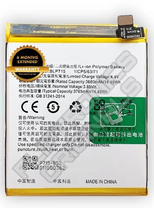 Image of BLP715 Battery for Oppo k3 / X / RMX1901 Battery with 6 Month Warranty**** (U165)