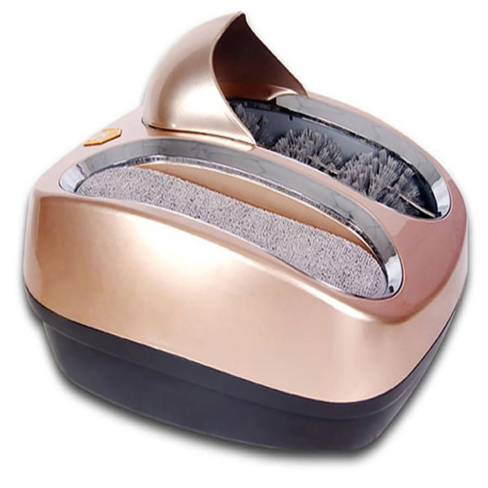 Sohlenreinigungsmaschine, automatischer intelligenter Schuhreiniger-Polierer mit Vollsensorschalter, Schuhoberteil-Eingangsschuhbürste, Schuhreiniger, for Hotels, Gewerbegebäude, Banken (Color : Gold