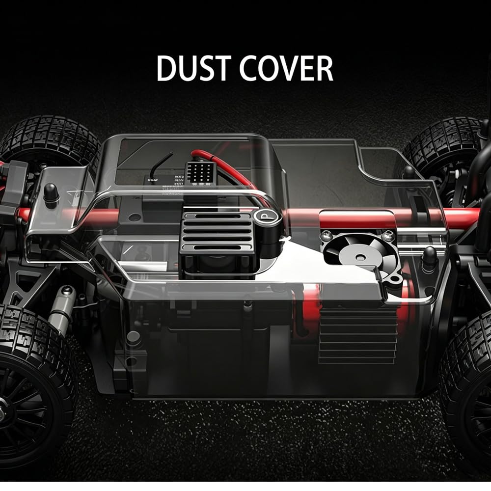 X-Verse MJX 14304 1:14 Coche teledirigido para adultos, con motor sin escobillas, 4WD RTR All Terrain Offroad Drift Auto, 3 pilas
