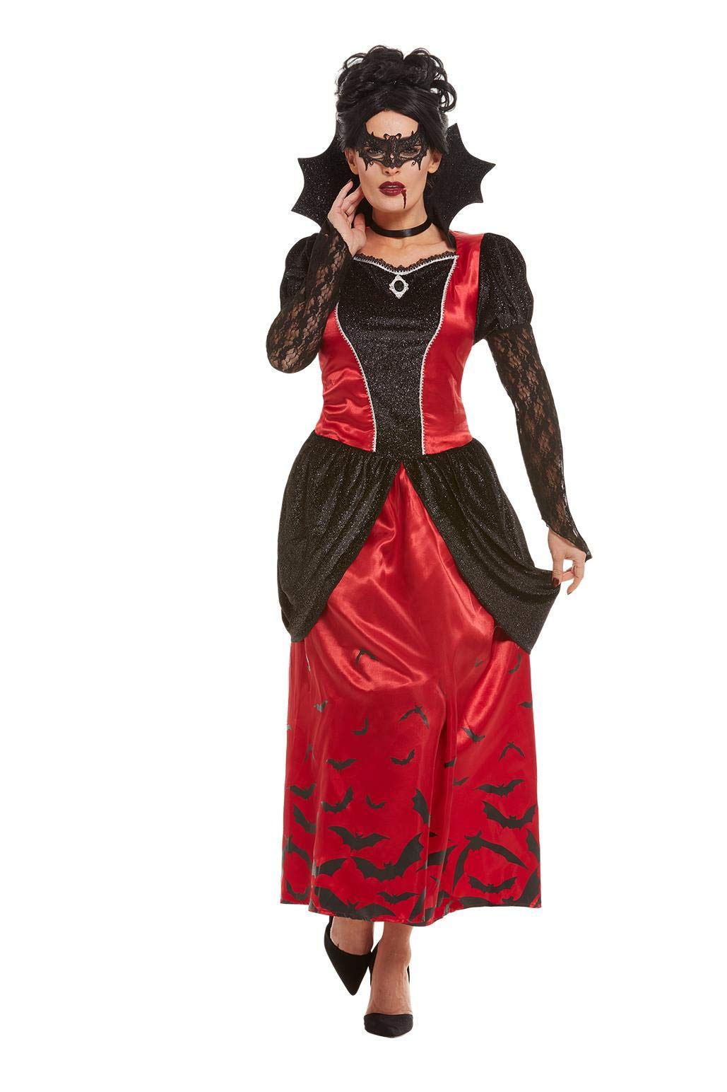 Smiffy's Gothic Vampiress Costume, Black, Medium, 51051M