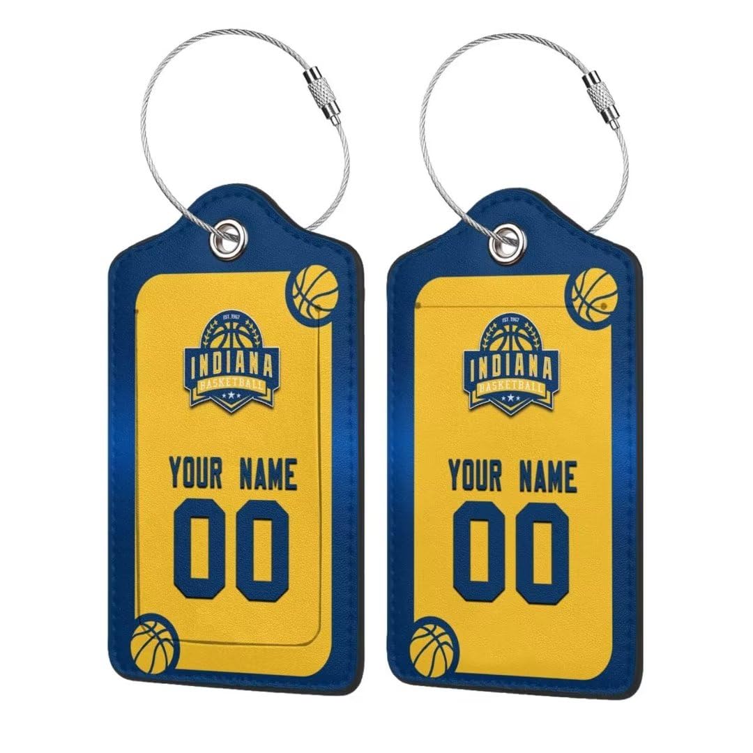 Indiana Custom Personalized Leather Luggage Tag,Indiana Tags That Can Be Attached to A Variety of Bags, Use The Luggage Tags to Find Your Luggage