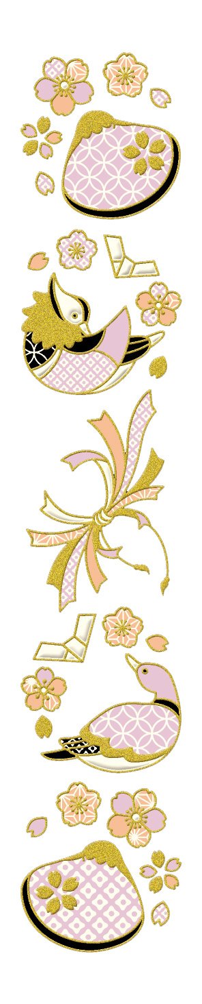 Toyo Case NEGAI-09 Maki-E Stickers, Decoration (Smartphone/Glace), Decorative Wish Hanging Decoration, Tied