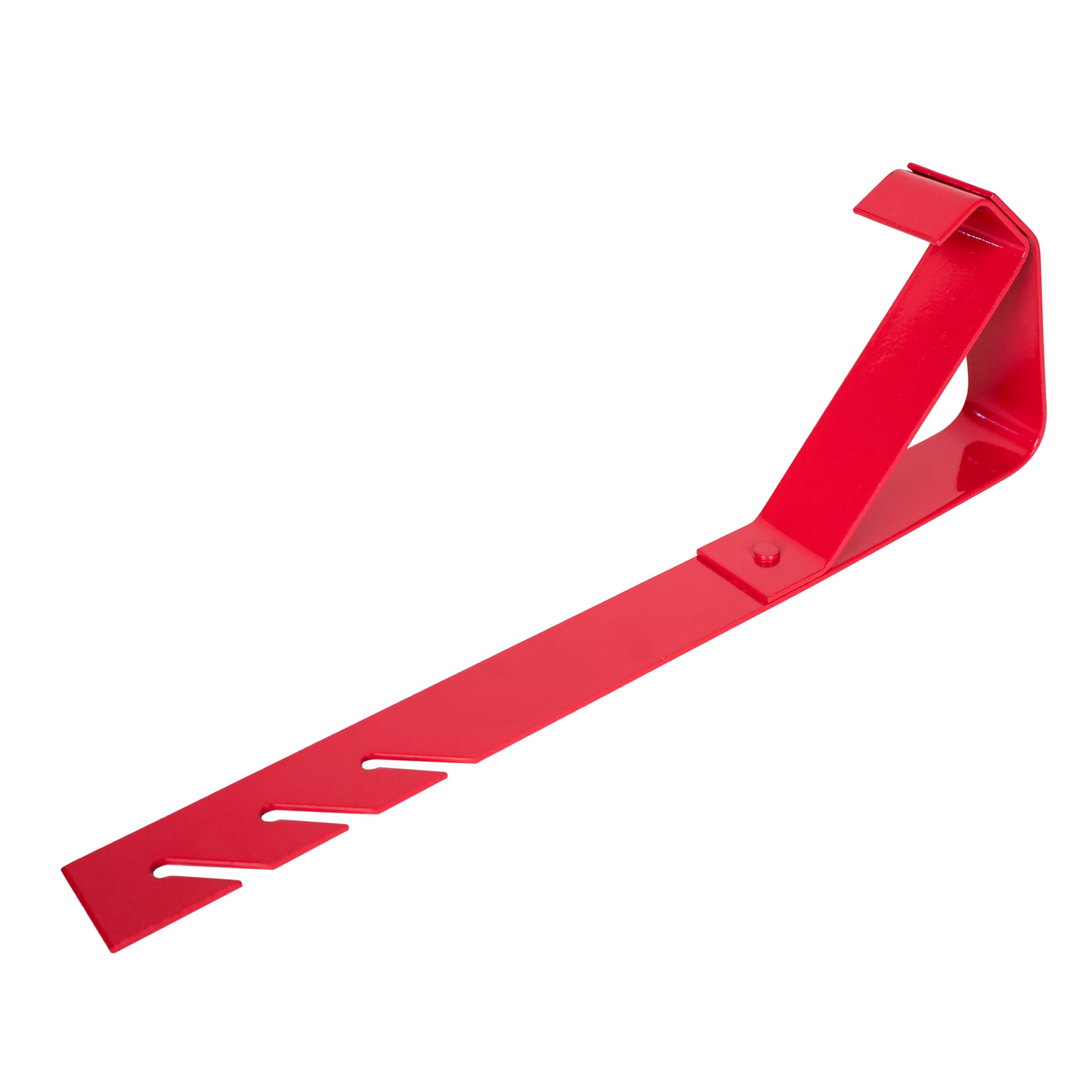 Guardian 2504 Fixed Heavy Duty Roofing Bracket for Use with 12/12 Pitch Roofs 6 Inch by 45 Degree Fixed Angle Platform Powder Coated Red OSHA Compliant