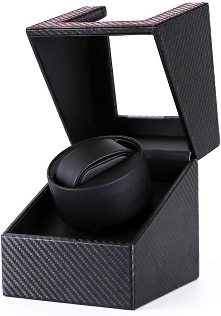 LSLYTQ Watch Winders Watch Winder Automatic Winding Ultra Quiet High-End Watch Box Table Shaker Rotation Motor Box Single Head Mechanical Watches Boxes, 12 * 13 * 16Cm Watch Box Needed