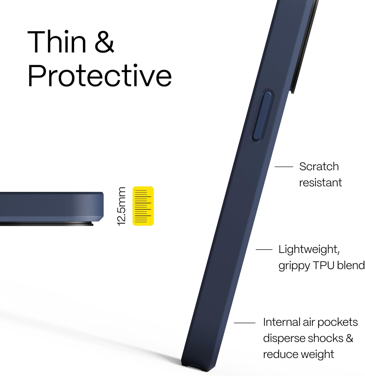 Moment Camera Case for iPhone 15 (All Models) – MagSafe Compatible, Attach QuickLock Filters & T-Series Lenses (Drop-in Mount Sold Separately) (Indigo, iPhone 15 Pro)