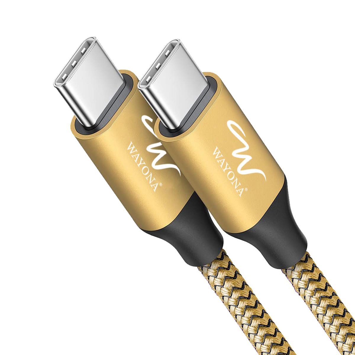 See full amazon price history chart for Wayona USB C to USB C 65W/3A Fast Charging Braided Data Cable Compatible with iPhone 15, 15 Pro, 15 Pro Max, 15 Plus, Samsung Galaxy S24, S24 Ultra, S23, S22, S21, S20, Macbook Air/Pro (1.5M, Golden) Wayona USB C to USB C 65W/3A Fast Charging Braided Data Cable Compatible with iPhone 15, 15 Pro, 15 Pro Max, 15 Plus, Samsung Galaxy S24, S24 Ultra, S23, S22, S21, S20, Macbook Air/Pro (1.5M, Golden) (B0CVW6T2VM) Amazon Price History, Amazon Price Tracker