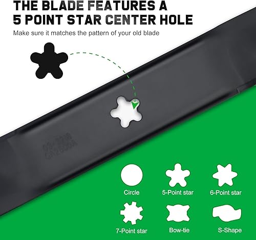Miniatura 7 de 134149 Cuchillas para cortacésped Craftsman de 42 pulgadas LT2000 LT1000 YS4500 Reemplazar 422719 532134149 Husqvarna Poulan Pro 42 pulgadas