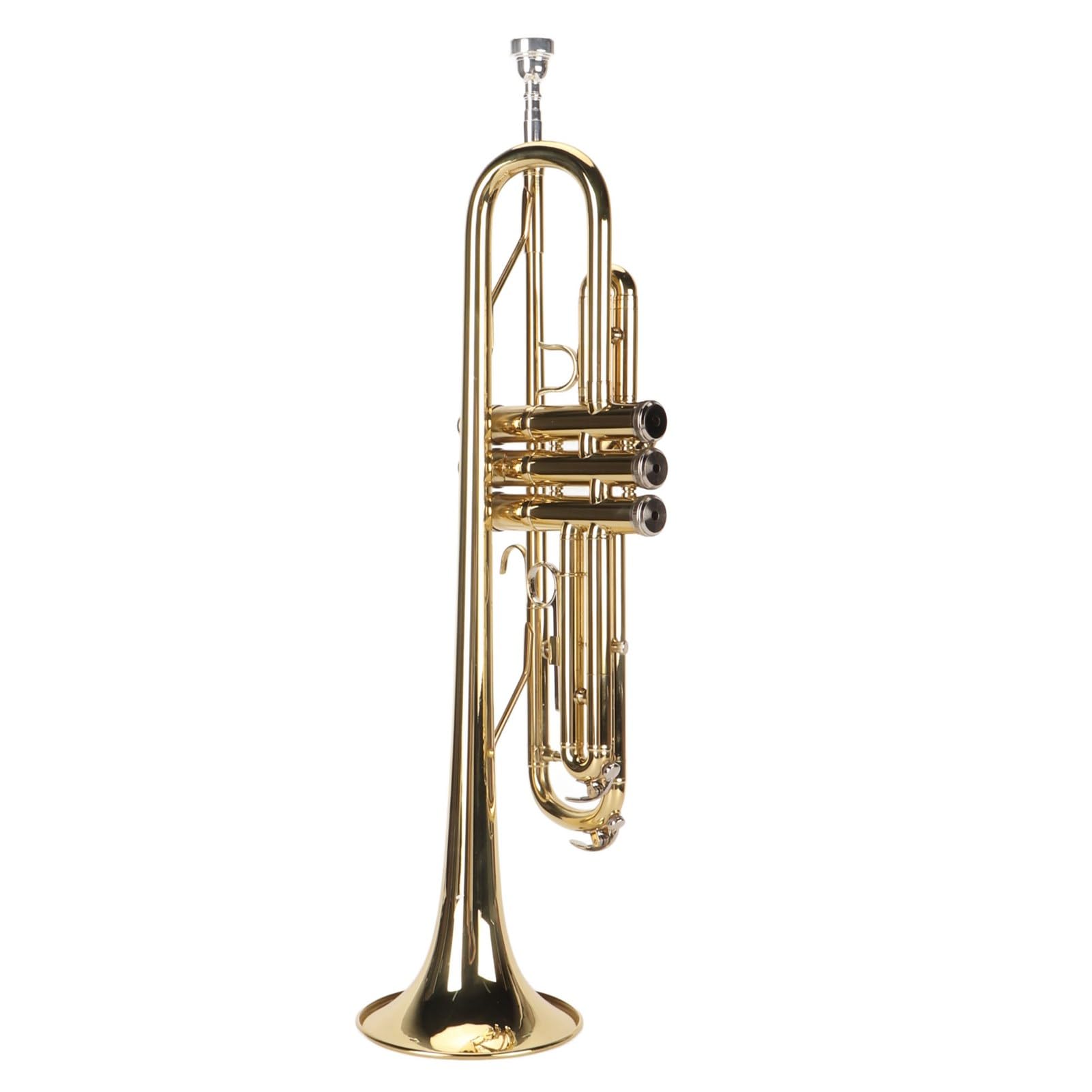 Set Tromba Bassa Placcata in Nichel con Intonazione Corretta e Design Integrato per Studenti Principianti, Strumento a Fiato in Ottone (Oro)