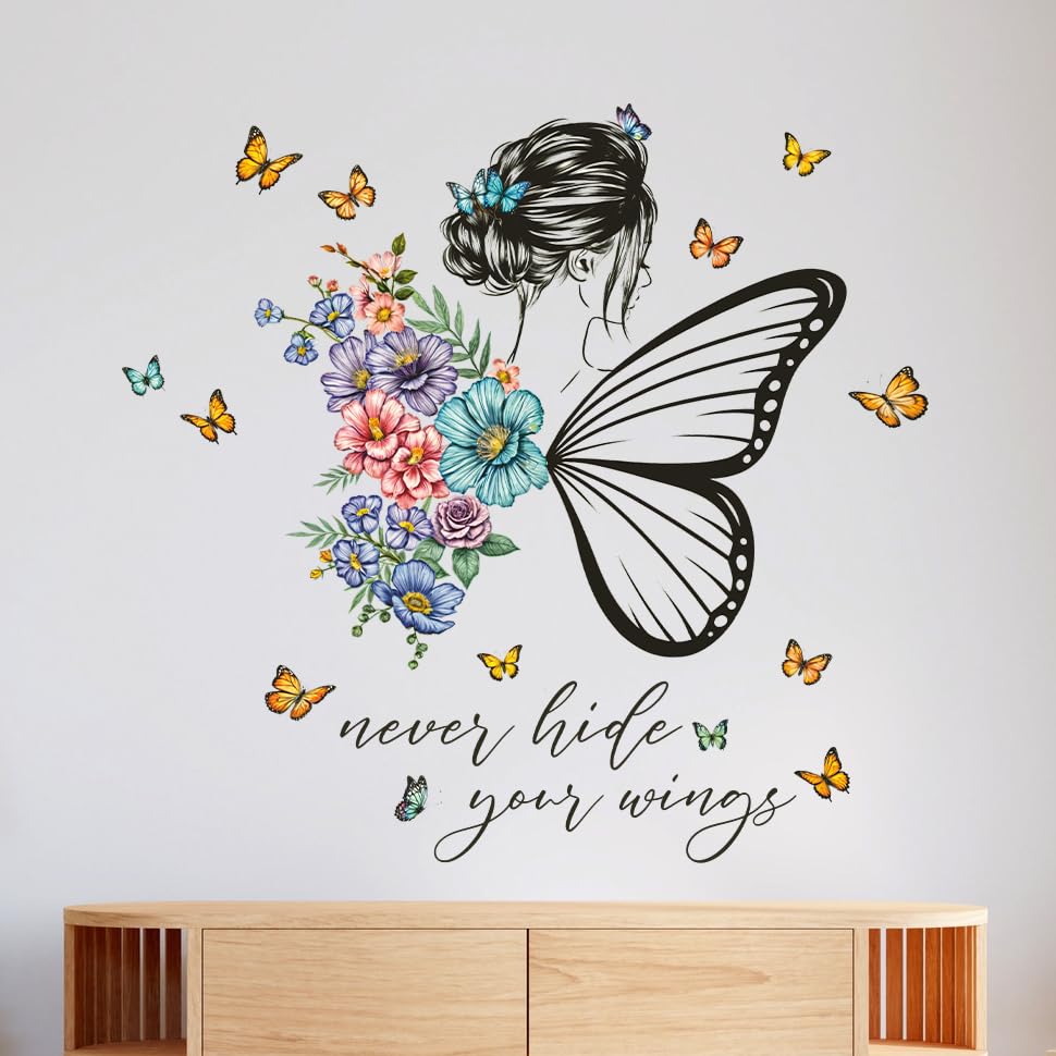 NoWorries Family, Home and Motivational Wall Sticker - Quote Wall Decals for Home Decor and Living Room, Bedroom - Easy to Apply Wall Stickers (Size : 40cm x 42cm Floral Multicolor) (NW-S5) (B0D5QWDW6Z) Amazon Price History, Amazon Price Tracker