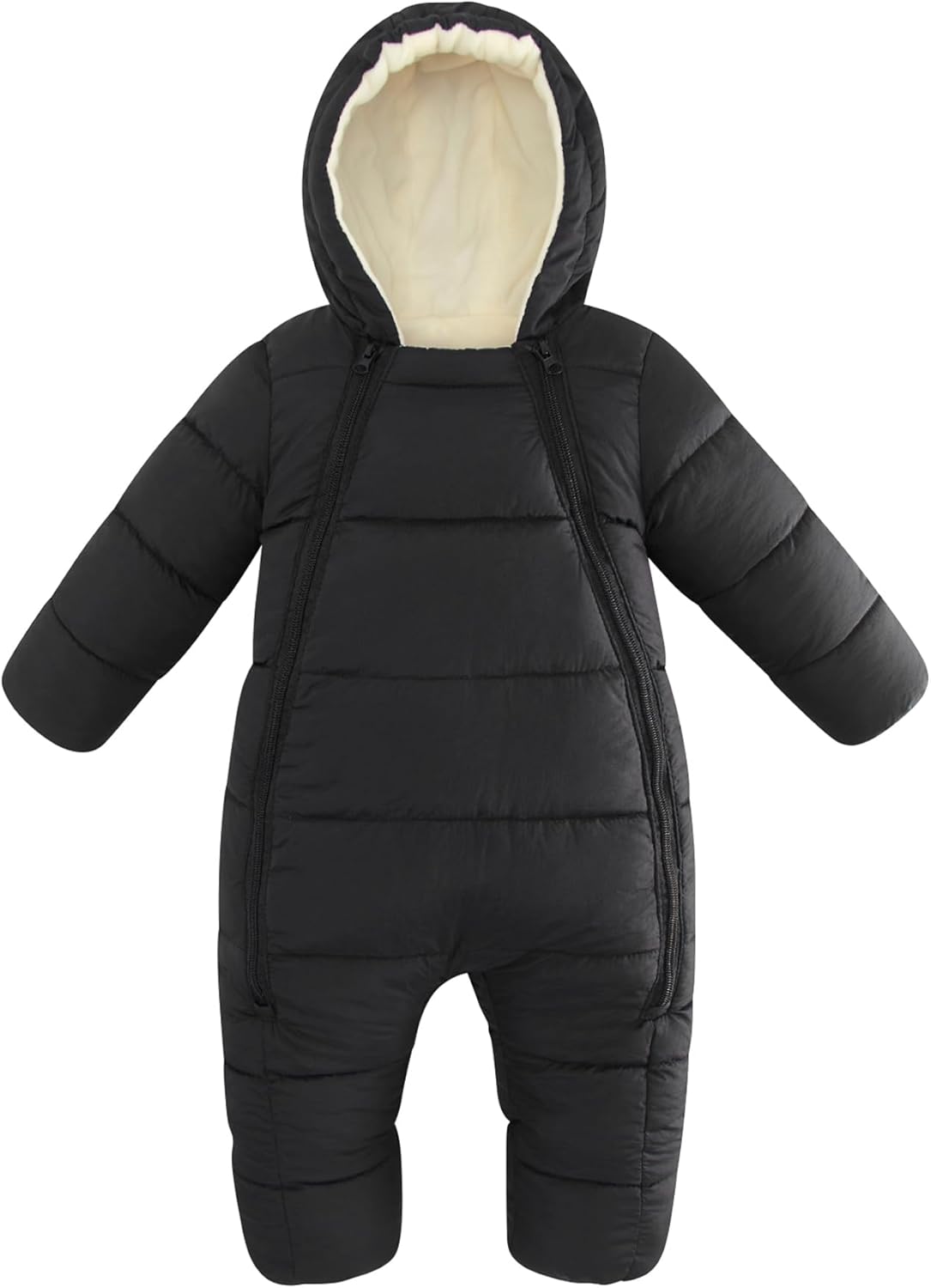 Baby snowsuit with double zipper, 3-24M