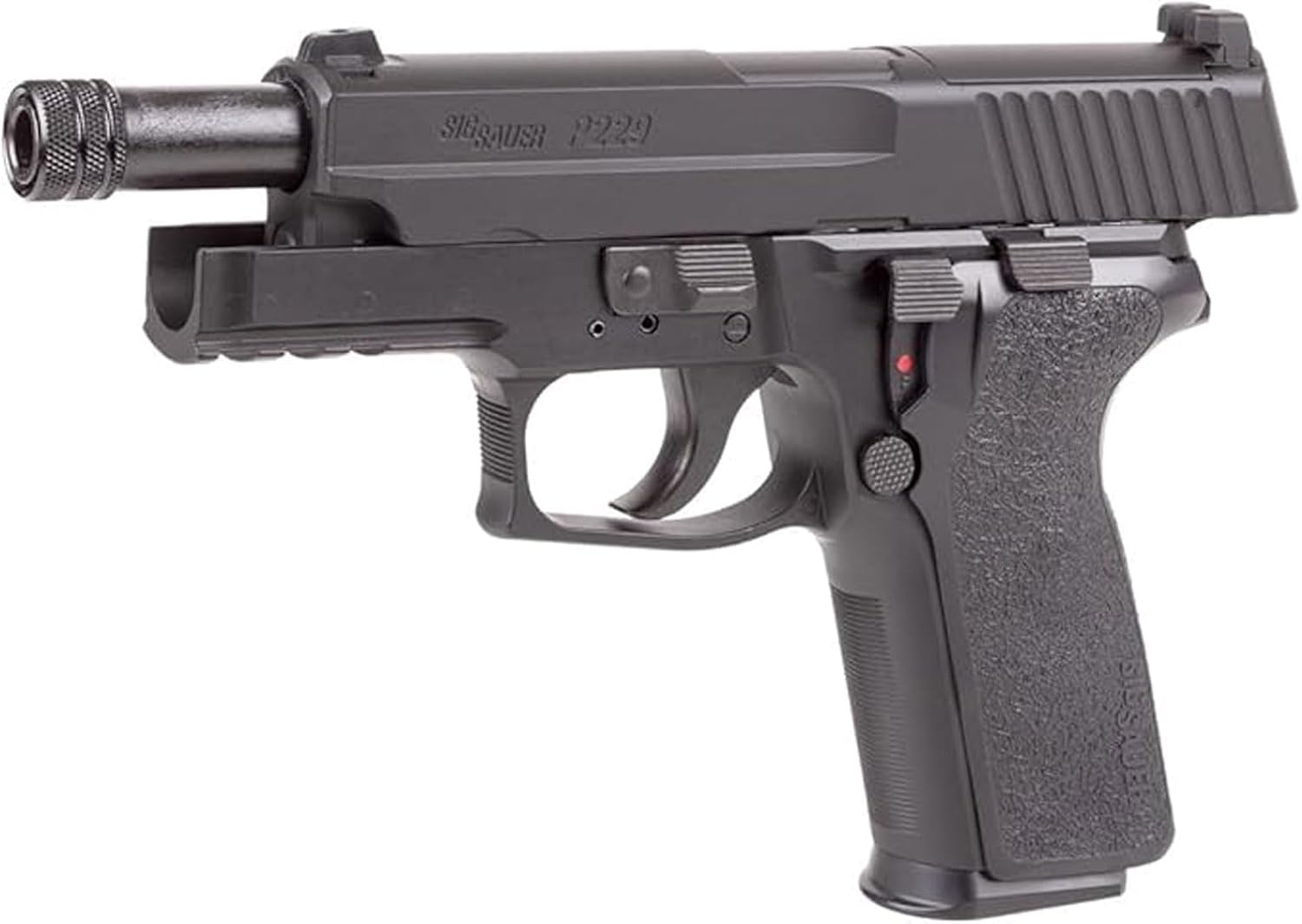 SIG SAUER P229 Blowback CO2 Air Pistol .177 Cal BB & Pellet Gun | Durable Semi-Auto CO2 Airgun with E2 Grip, 16-Round Magazine, Optics-Ready Slide & Picatinny Rail