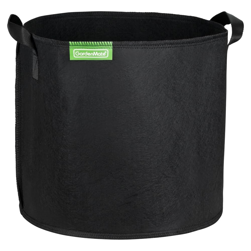 GardenMate 10x 30L Pflanzsack aus Vliesstoff Ø35.6cm Höhe 30.5cm - Blackline