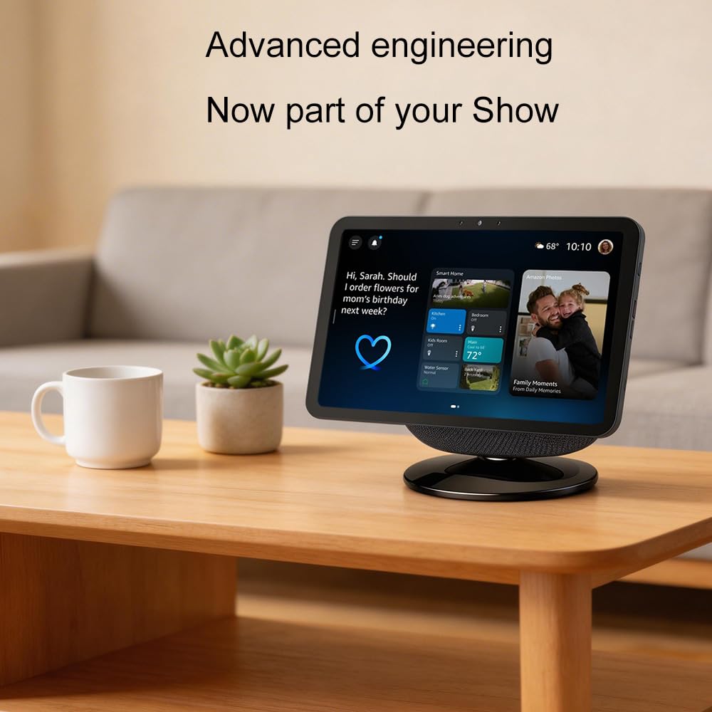 Soporte ajustable para mejorar el ángulo de visión. Accesorios para el hogar inteligente compatibles con modelos Android y iPhone (negro)