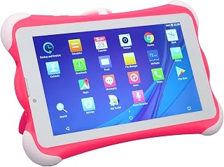 Haofy Toddler Tablet Eye Protection 7 Inch 1280x800 3GB 32GB Kids Tablet Dual SIM Dual Standby for Play (UK Plug)